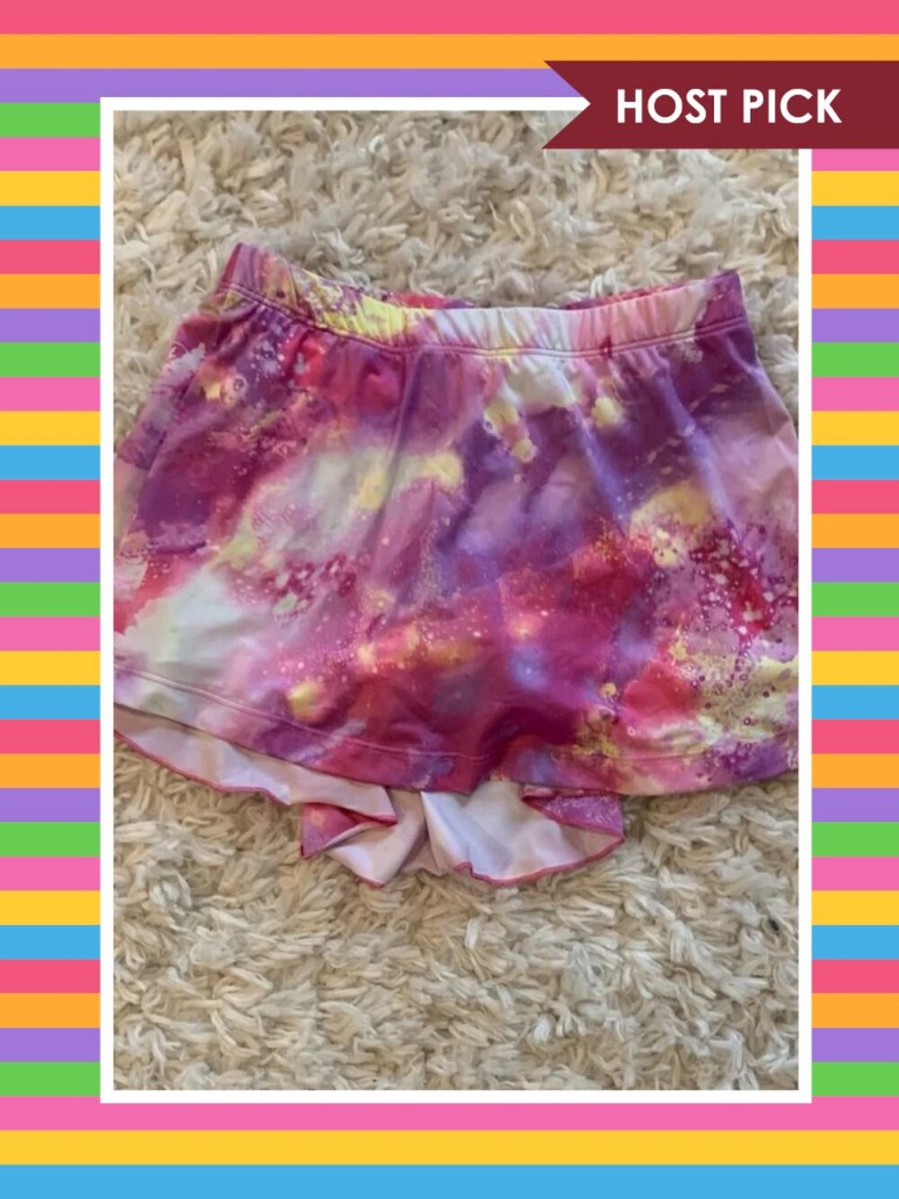 Sofibella Girls’ UV Tennis Skort (S) - Like New!